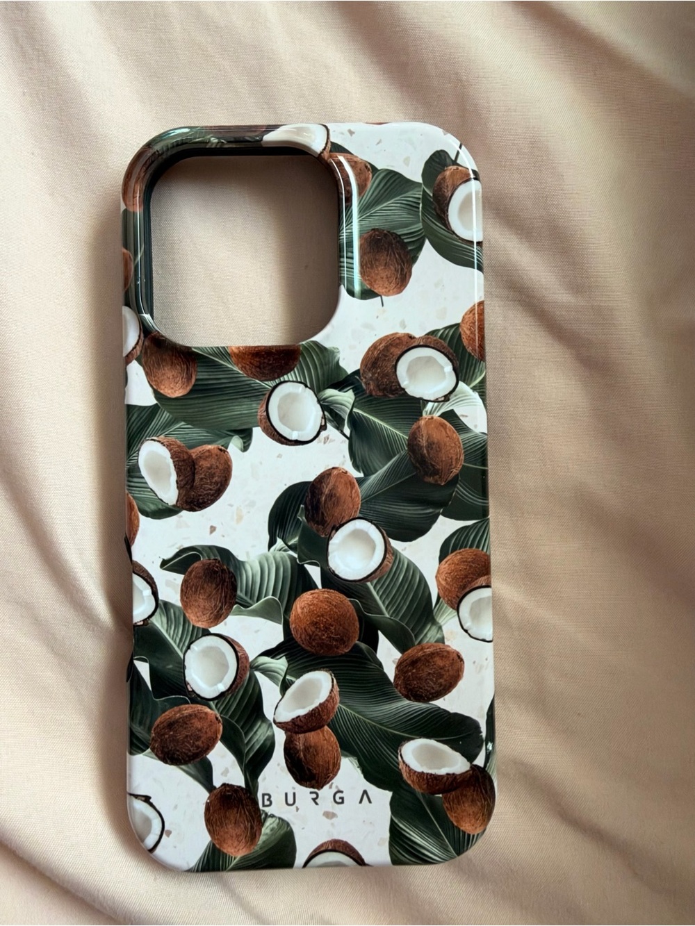 Burga Coconut Leaf Print Phone Case - Green & Brown